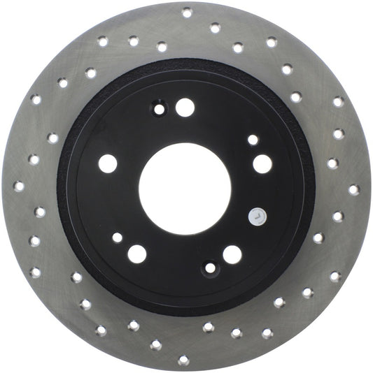 Stoptech 128.40068L Sport Cross-Drilled Disc Brake Rotors For Honda Accord