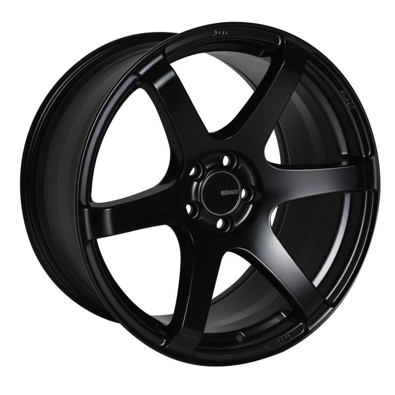 Enkei T6S Matte Black | 17x8" +45mm | 5x114.3mm Wheel