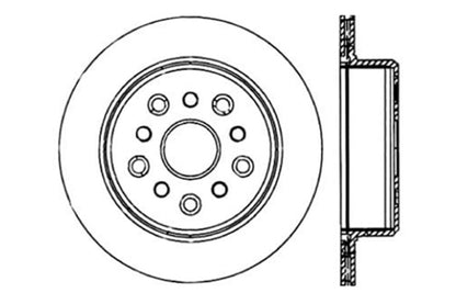 StopTech 128.44105L Sport Cross-Drilled Disc Brake Rotor for 93-98 Supra