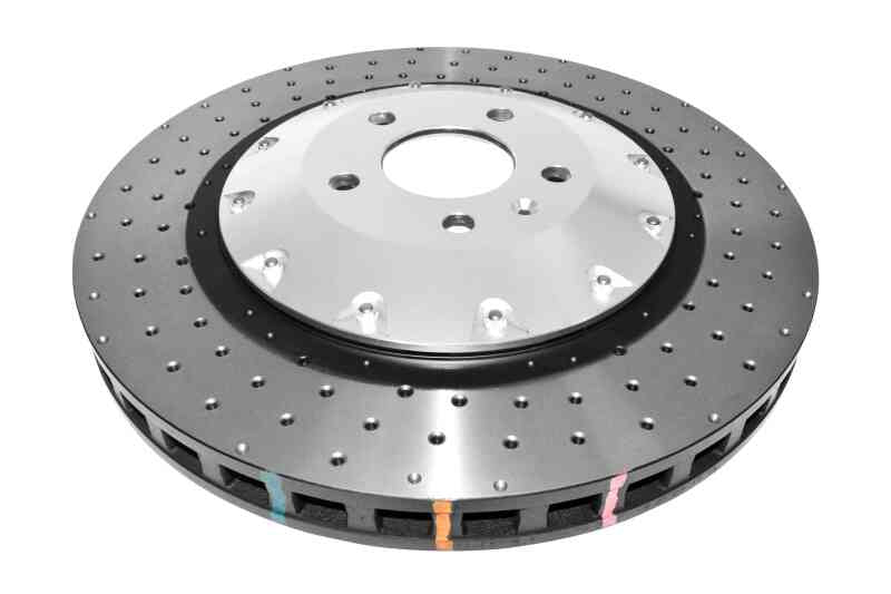 DBA 5000 Series Drilled Front Rotor w/ Black Hat | Audi S6 (07-11) (DBA52778SLVXD)