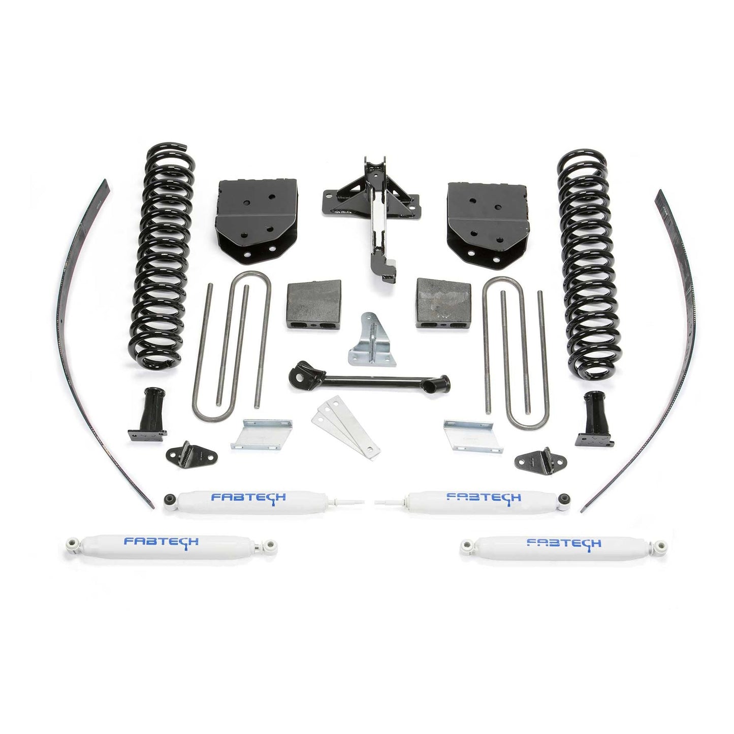 Fabtech 8in Basic System w/ Performance Shocks | Ford F250 4WD (08-16) w/o Factory Overload (K2121)