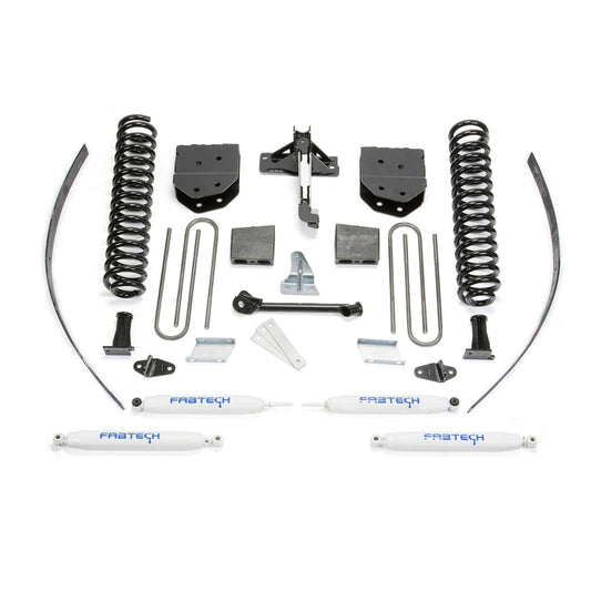 Fabtech 8in Basic System w/ Performance Shocks | Ford F250 4WD (08-16) w/o Factory Overload (K2121)