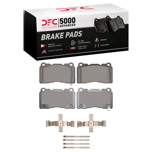DFC 17-25 Honda Civic FC/Type R Low Metallic Pads & Hardware Kit | Civic 16-22 (1551-1001-06)