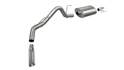 CORSA Sport / 3.0 in Cat-Back SSE 4.0 in Single Tip | Ford F-150 EcoBoost 2011-2014 3.5T (24392)