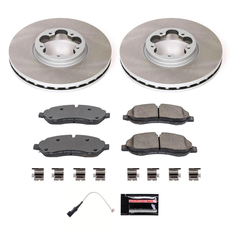 PowerStop 20-21 Ford Transit-350 Front Semi-Coated Rotor Kit (SC8989)