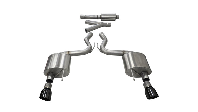 Corsa 2.75" Dual Exit Cat-Back Exhaust | 2015-2017 Ford Mustang Ecoboost (14343)