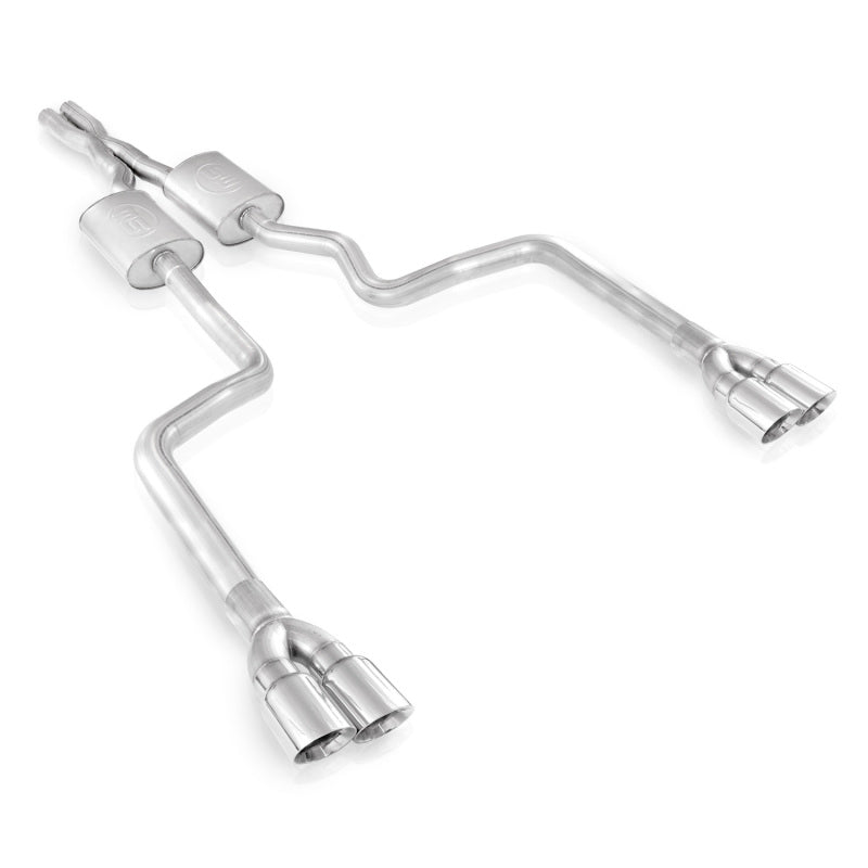 Stainless Works 3in Catback X-Pipe S-Tube Mufflers | Dodge Challenger (08-14) (HM64CB-S)