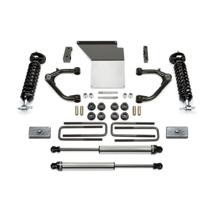 Fabtech 3.5in UNIBALL Upper Control Arm System w/ DL 2.5in Coilovers & Rear DL Shocks | GM C/K1500 (07-18) (K1063DL)