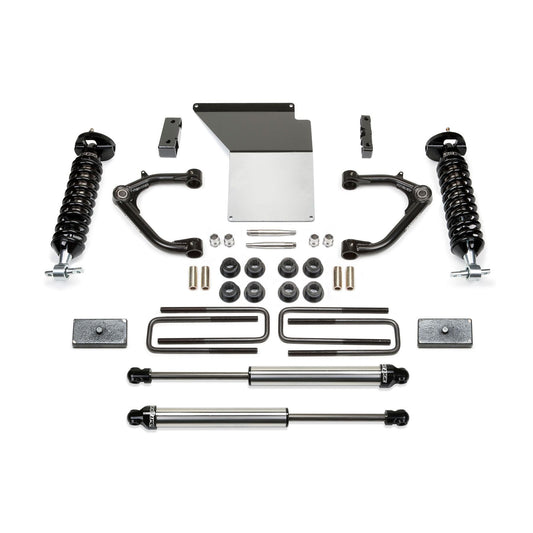 Fabtech 3.5in UNIBALL Upper Control Arm System w/ DL 2.5in Coilovers & Rear DL Shocks | GM C/K1500 (07-18) (K1063DL)