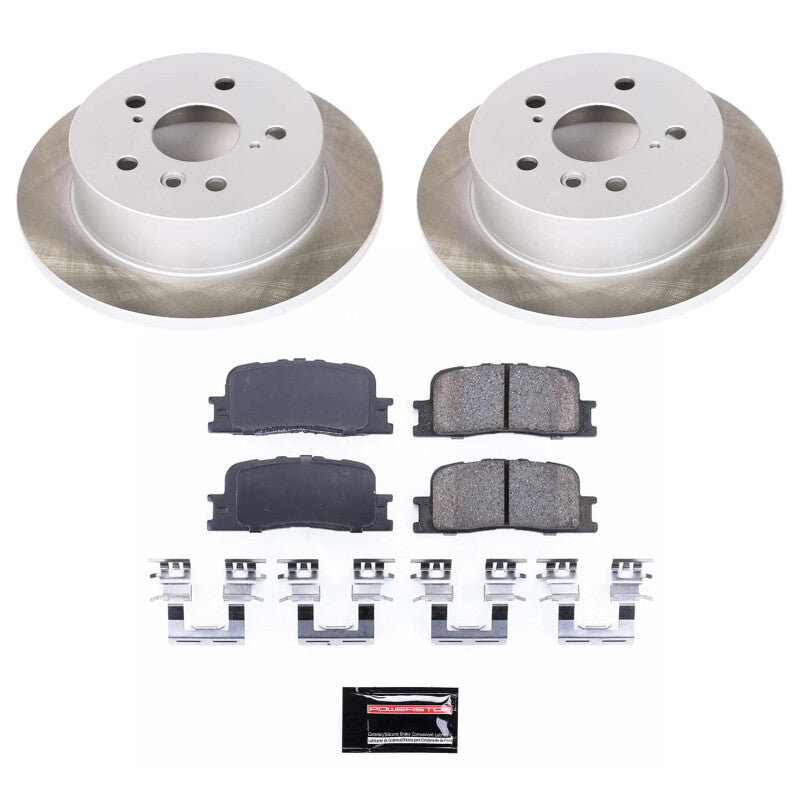PowerStop 02-06 Toyota Camry Rear Semi-Coated Rotor Kit (SC2418)