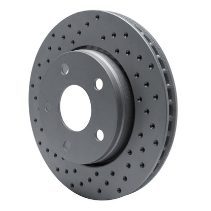 DFC Drilled Rotor (FRONT LEFT): Jeep Wrangler (07-18)
