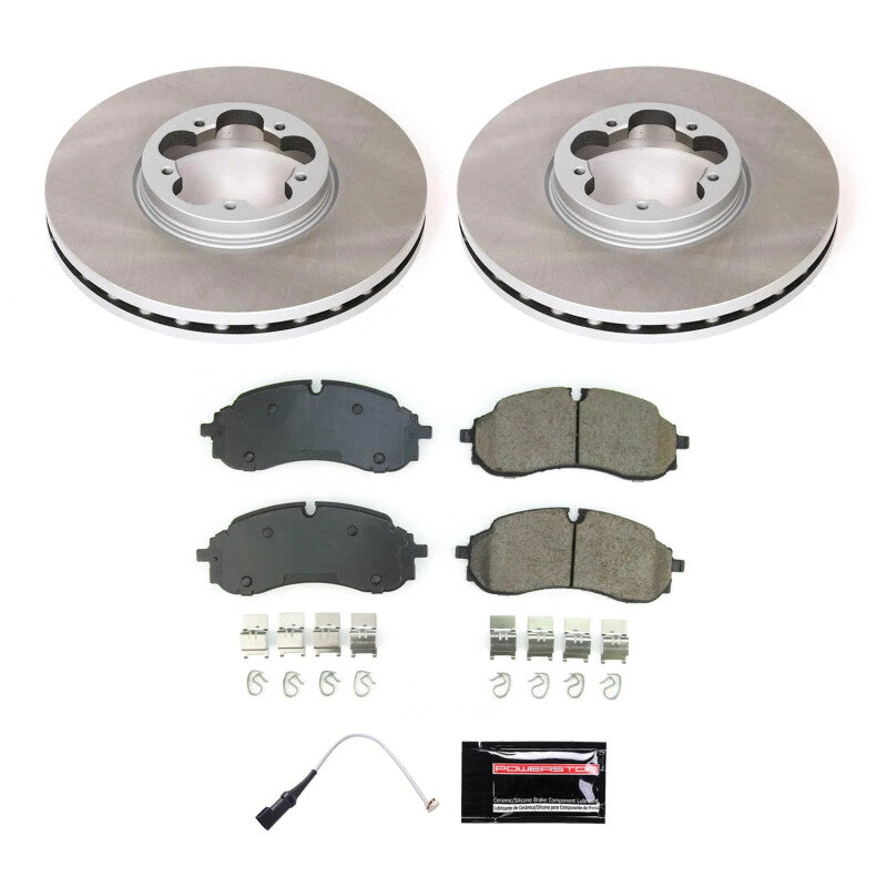 PowerStop 22-23 Ford Transit-350 Front Semi-Coated Rotor Kit (SC8986)