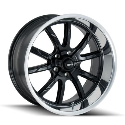 Ridler Wheels 650 Matte Black Polished | 18x8" +0mm | 5x120.65mm Wheel