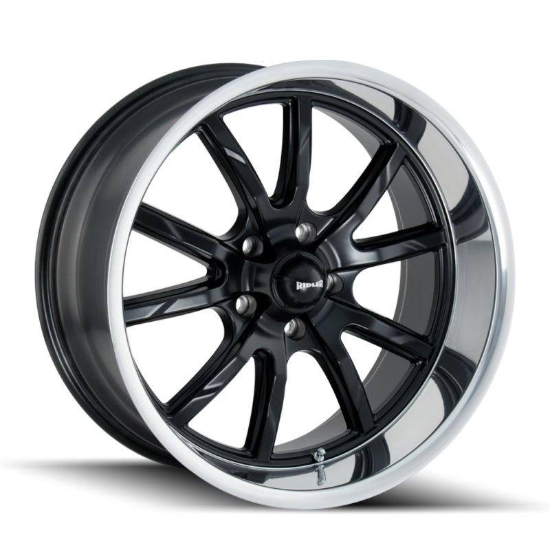 Ridler Wheels 650 Matte Black Polished | 18x8" +0mm | 5x127mm Wheel