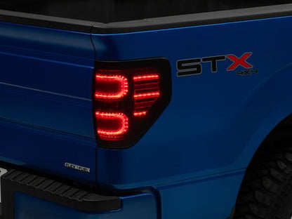 Raxiom 09-14 Ford F-150 Styleside Axial LED Tail Lights Black Housing Smoked Lens (T582534)