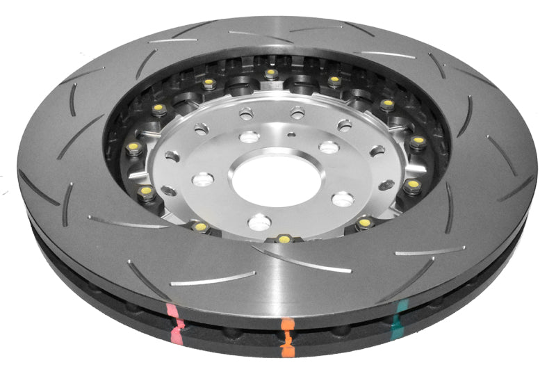 DBA 5000 Series T3 Slotted Front Rotor Silver Hat | Audi R8 / RS5 (F) (DBA52834SLVS)