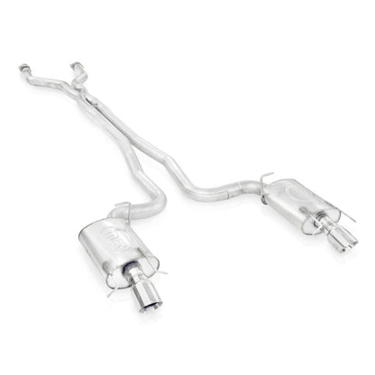 Stainless Works 3in Catback System X-Pipe Chambered Mufflers 4in Tips | Cadillac CTS-V Wagon (09-15) (CTSVC9WGCBC)