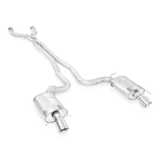 Stainless Works 3in Catback System X-Pipe Chambered Mufflers 4in Tips | Cadillac CTS-V Wagon (09-15) (CTSVC9WGCBC)