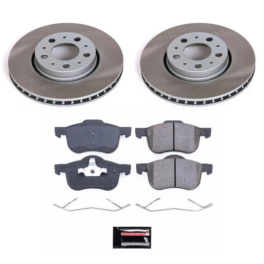 PowerStop 03-07 Volvo XC70 Front Semi-Coated Rotor Kit (SC3004)