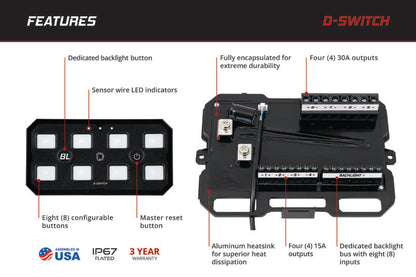 Diode Dynamics D-Switch 8 Button Controller Kit