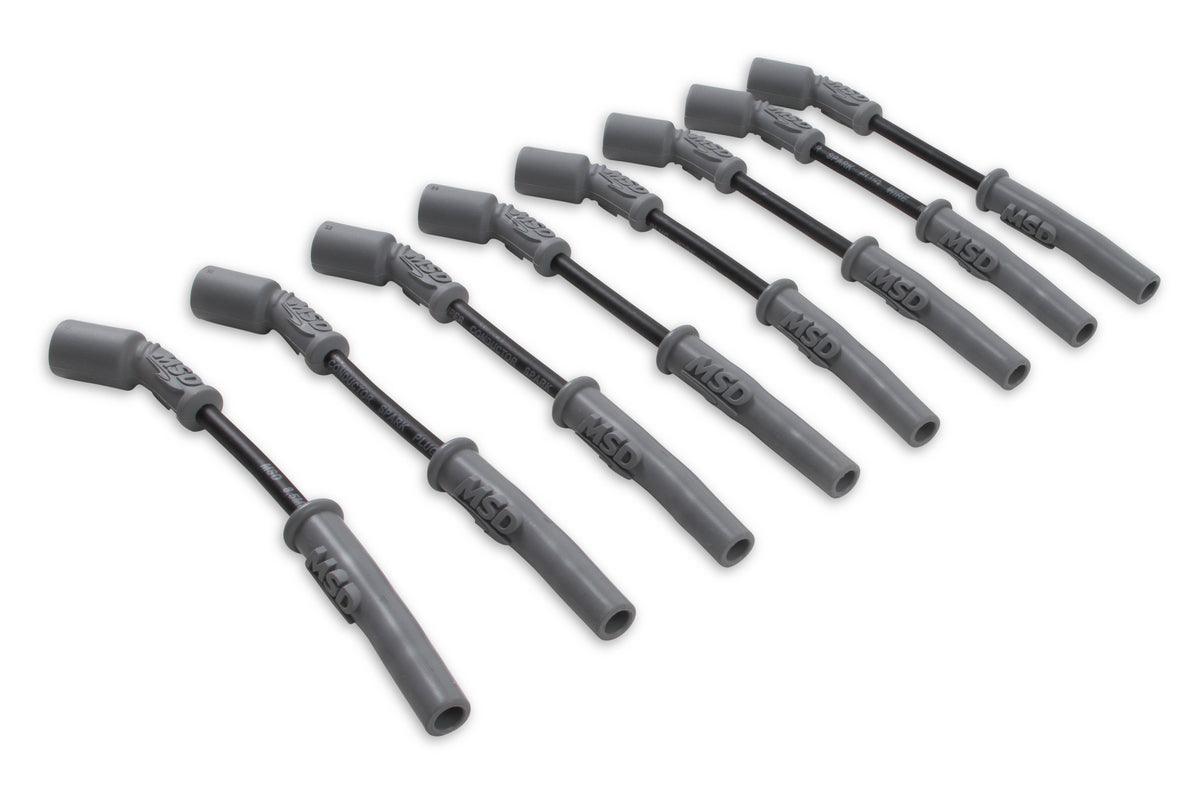 MSD 32813 Super Conductor Spark Plug Wire Set, Black