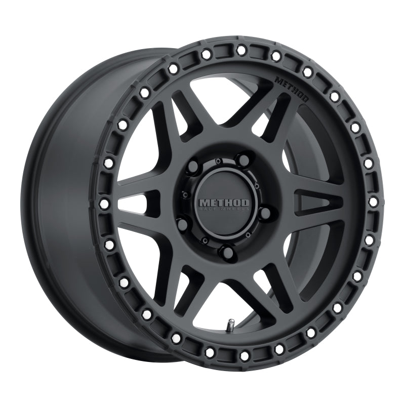 (set of 4) Method MR312 Matte Black | 17x8.5" +0mm | 5x5in Wheel