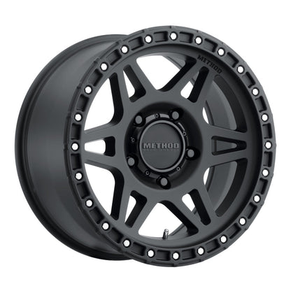 (set of 4) Method MR312 Matte Black | 17x8.5" +0mm | 5x5.5in Wheel