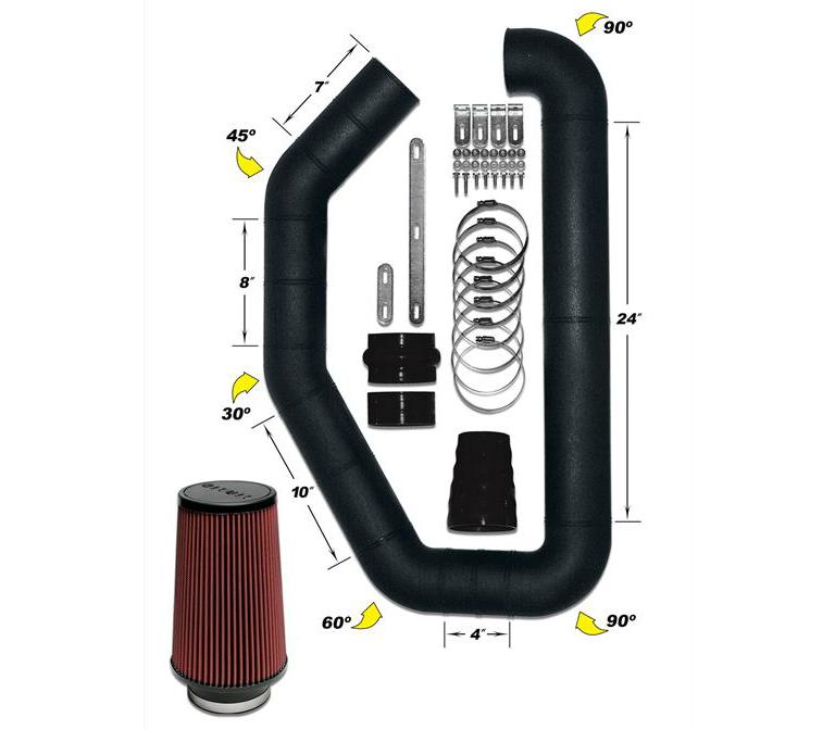 Airaid 101-352 U-Build-It 3.5in Master Kit w/700-452 6in Filter