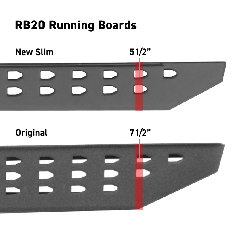 Go Rhino Slim Running Boards | Universal 68in. Tex. Blk (69400068SPC)