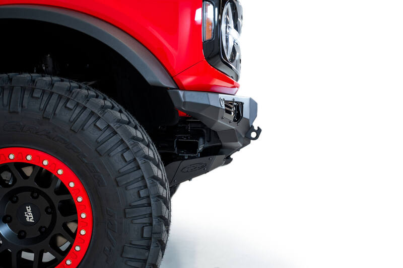 Addictive Desert Designs 21-22 Ford Bronco Bomber Front Bumper (w/ 3 Rigid 360 Mounts)