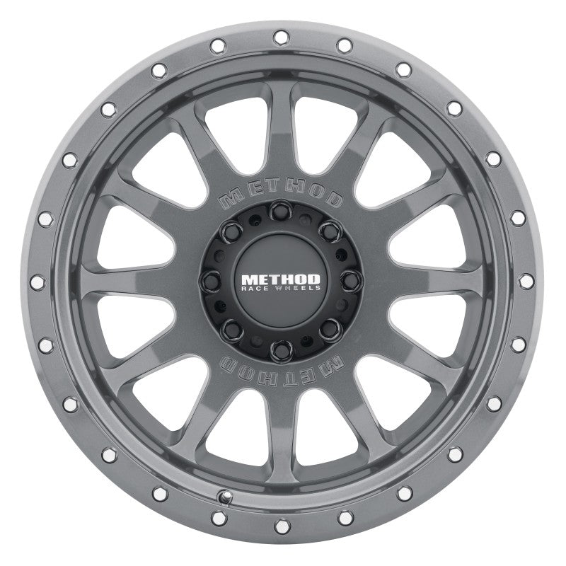 (set of 4) Method MR605 NV Gloss Titanium | 20x10" -24mm | 8x6.5in Wheel