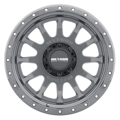 (set of 4) Method MR605 NV Gloss Titanium | 20x10" -24mm | 8x6.5in Wheel