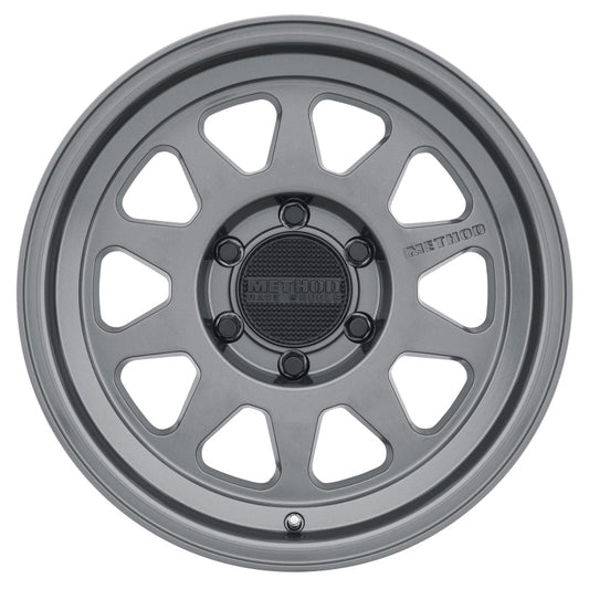 (set of 4) Method MR316 Gloss Titanium | 18x9" +18mm | 6x5.5in Wheel