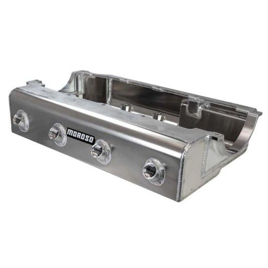 Moroso 20036 Dry Sump Oil Pan 5in Deep Marine Aluminum Notch For BBC