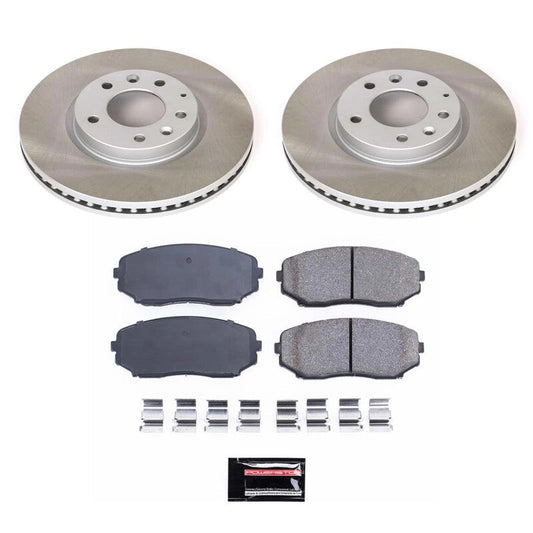 PowerStop 07-12 Mazda CX-7 Front Semi-Coated Rotor Kit (SC4676)