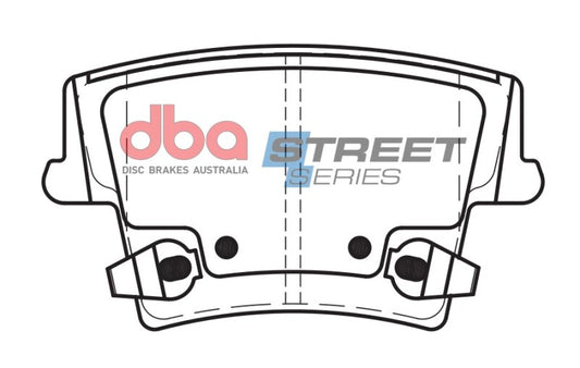 DBA Rear Street Series Brake Pads | Dodge Challenger V6 AWD (09-19) (DB2062SS)