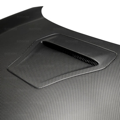 Seibon OEM-Style Dry Carbon Fiber Hood | Honda Civic (16-22) / Acura RDX (18-26) (HD17HDCVR-OE-DRY)
