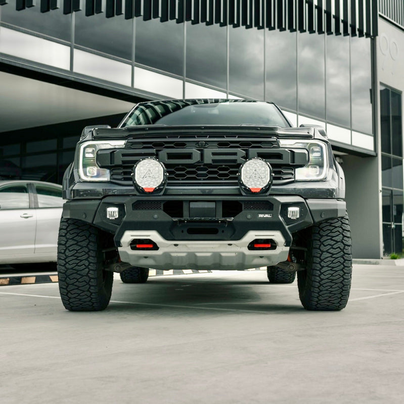 Rival 2D.1813.1.US Aluminum Bumper w/Winch Mount & Recovery Points For Ford Ranger Raptor