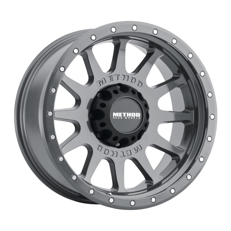 Method MR605 NV Gloss Titanium | 20x10" -24mm | 8x6.5mm Wheel