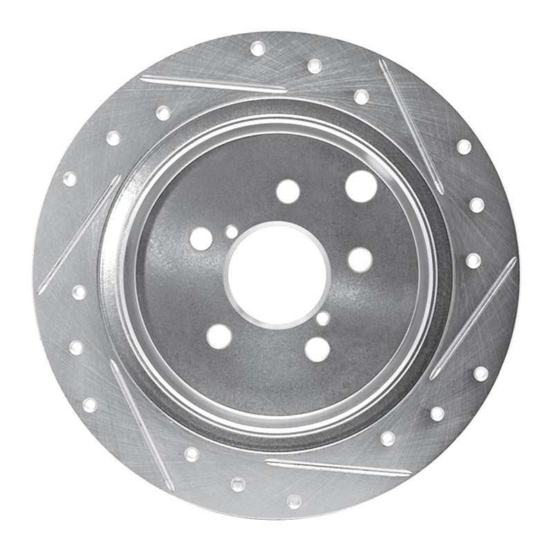 R1 Concepts 12-23 Subaru Crosstrek Rear D&S Slotted/Drilled Rotor (631-13025L)