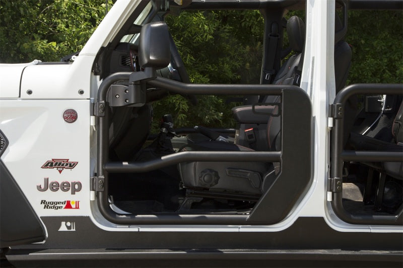 Rugged Ridge 11509.15 Fortis Front Tube Doors for 2018-2024 Jeep JL/JT