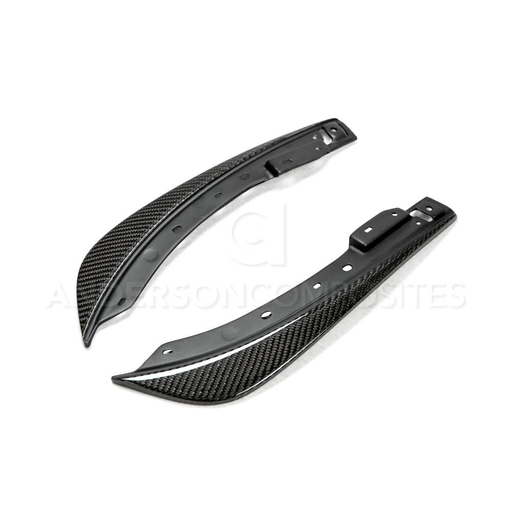 Anderson Composites Carbon fiber front bumper canards for 2008-2014 Dodge Challenger  (AC-FBC0910DGCH-OE)