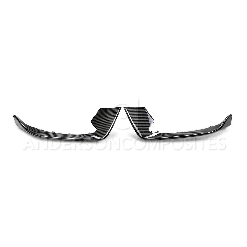 Anderson Composites Carbon fiber front bumper inserts for 2015-2020 Ford Mustang Shelby GT350  (AC-FBI15MU350)