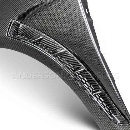Anderson Composites 2016+ Focus Type-GR Vented Carbon Fiber Fenders .04in Wider (Pair) (AC-FF16FDFO-GR)