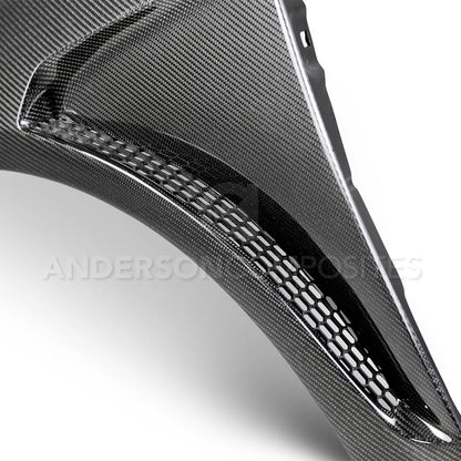 Anderson Composites 2016+ Focus Type-GR Vented Carbon Fiber Fenders .04in Wider (Pair) (AC-FF16FDFO-GR)