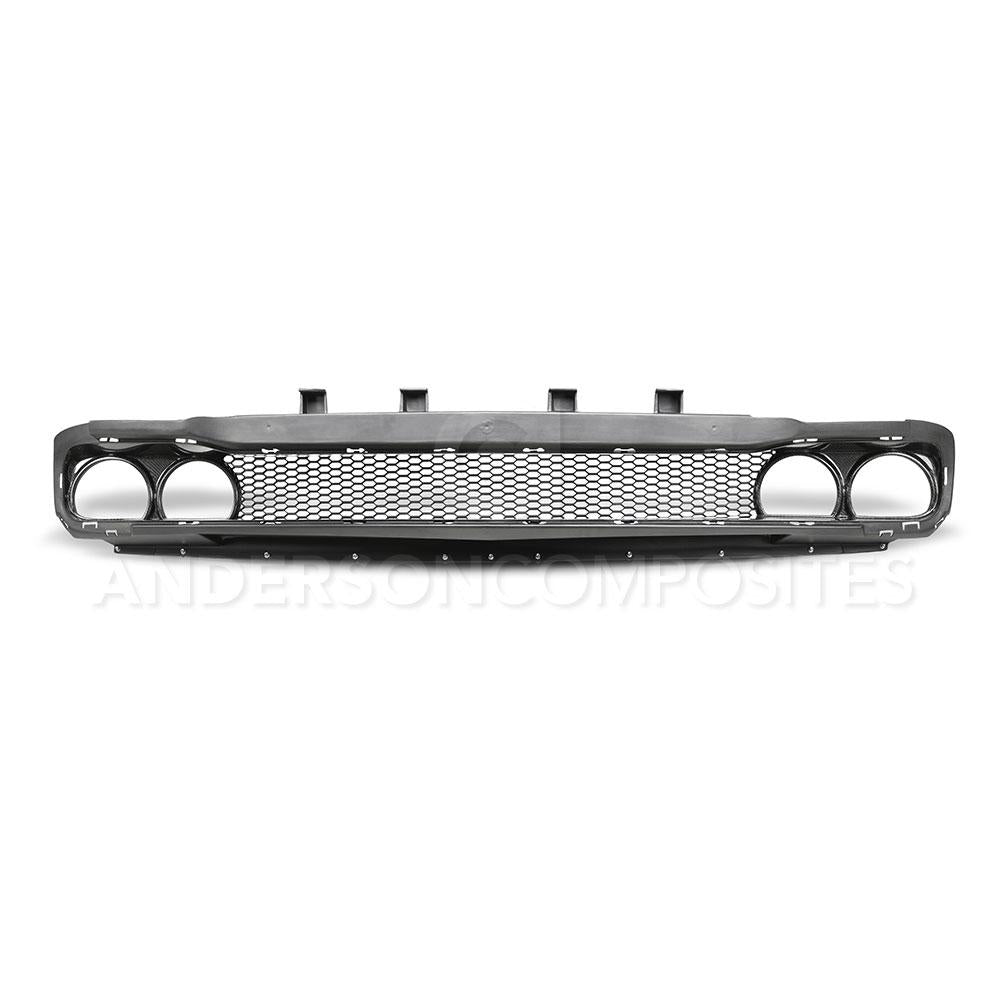 Anderson Composites 15-18 Dodge Challenger Type-AS Front Upper Grille (AC-FG15DGCH)