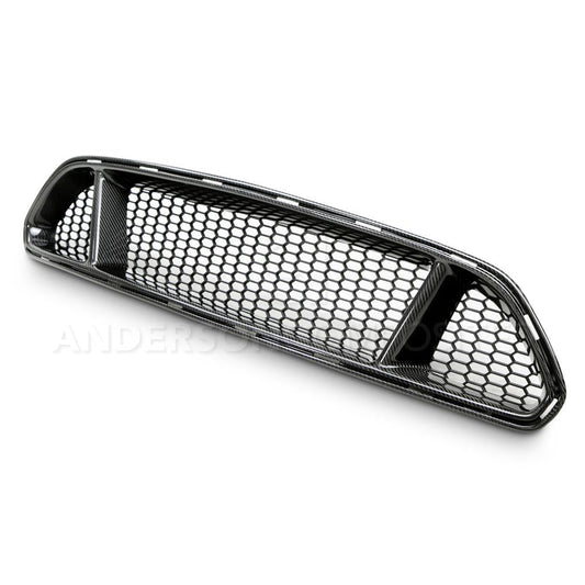 Anderson Composites Type-GT carbon fiber upper grille for 2015-2017 Ford Mustang  (AC-FG15FDMU-GT)