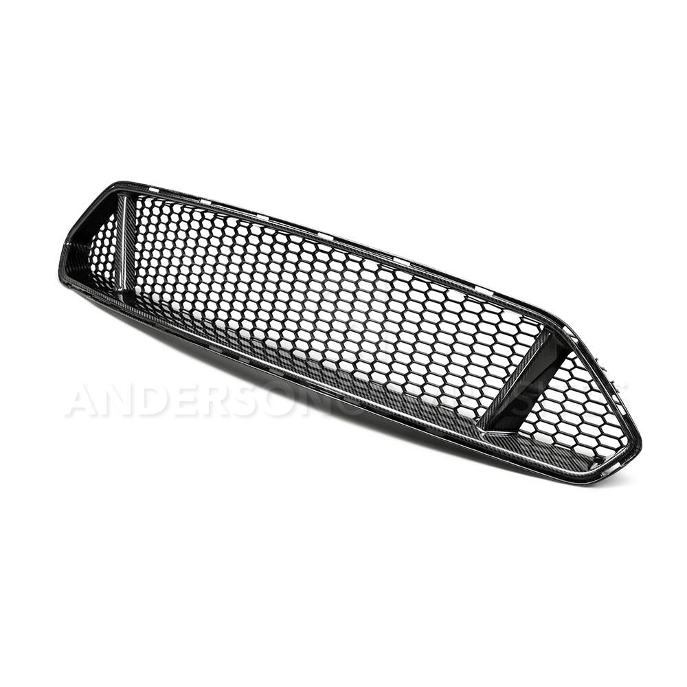 Anderson Composites Type-GT carbon fiber upper grille for 2018-2020 Ford Mustang GT  (AC-FG18FDMU-GT)