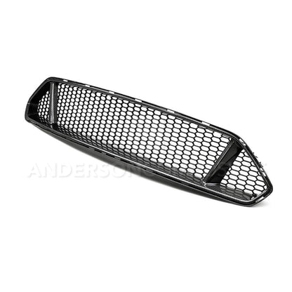Anderson Composites Type-GT carbon fiber upper grille for 2018-2020 Ford Mustang GT  (AC-FG18FDMU-GT)