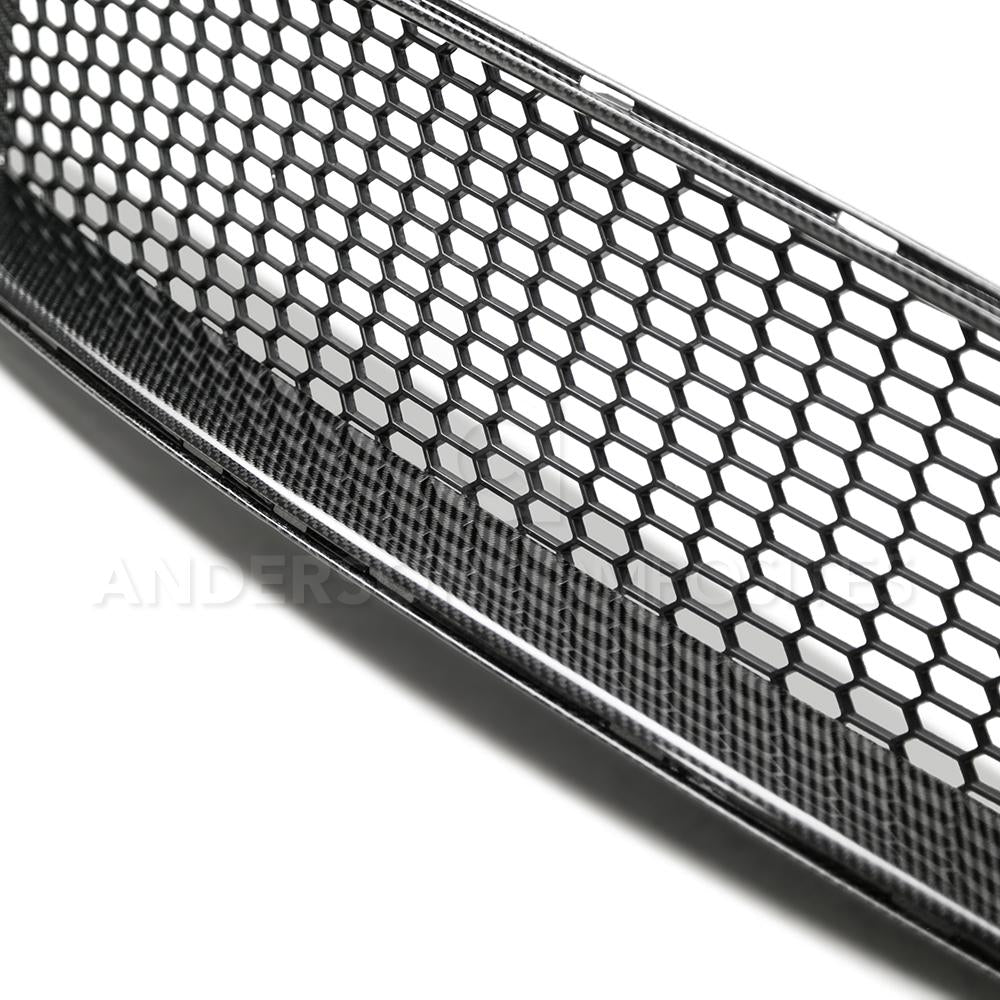Anderson Composites Type-GT carbon fiber upper grille for 2018-2020 Ford Mustang GT  (AC-FG18FDMU-GT)